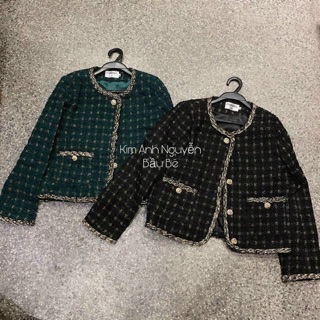 Áo dạ tweed ( ảnh thật , video )