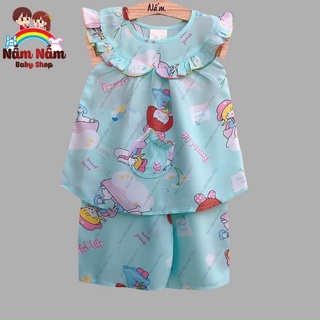 Bộ lanh quần lửng cho bé gái Bảo Sam