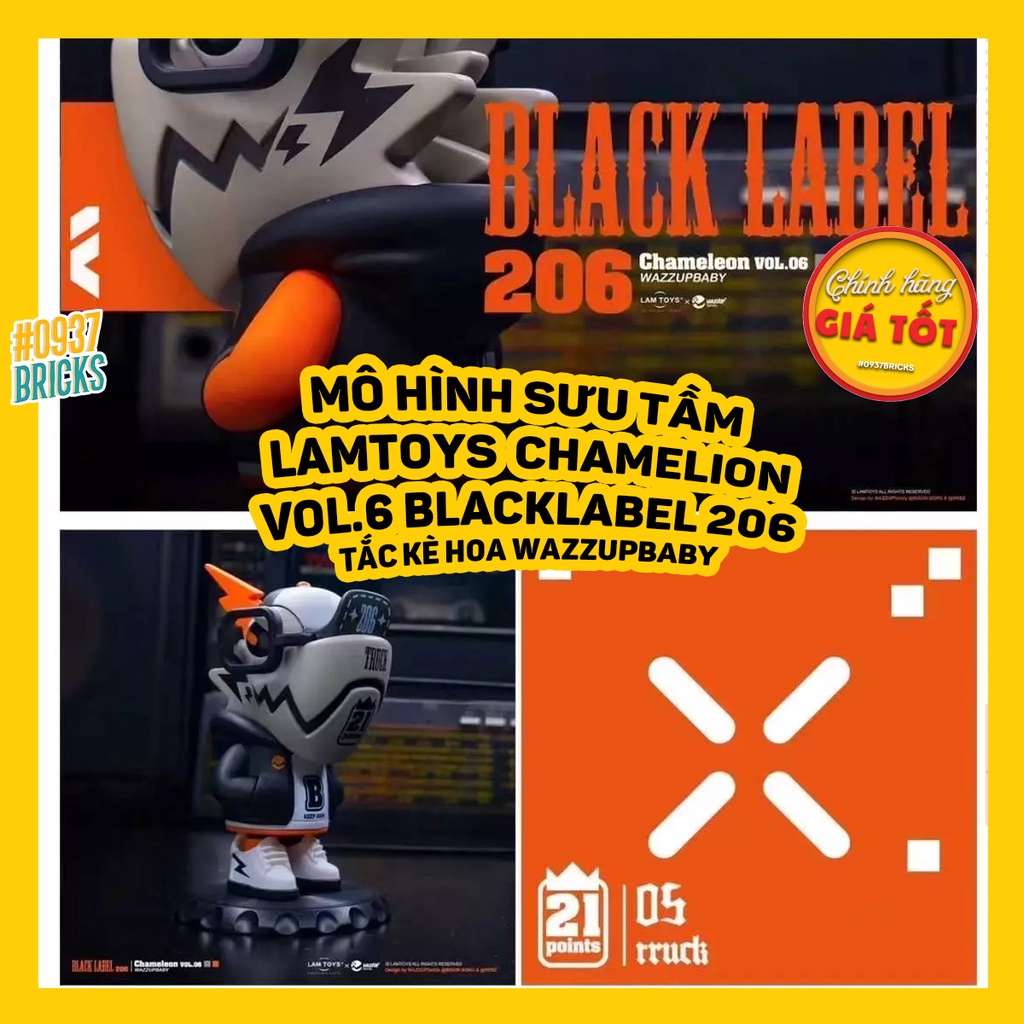 𝐂𝐇𝐀𝐌𝐄𝐋𝐄𝐎𝐍 𝐕𝐎𝐋.𝟎𝟔: 𝐁𝐋𝐀𝐂𝐊 𝐋𝐀𝐁𝐄𝐋 Đồ chơi mô hình Tắc kè Vol 6 Black Label 206 0937Bricks