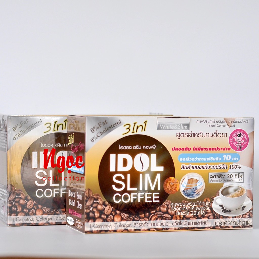 Combo 2 hộp cà phê Idol Slim Coffee Thái Lan (Mỗi hộp 10gói x 15g)