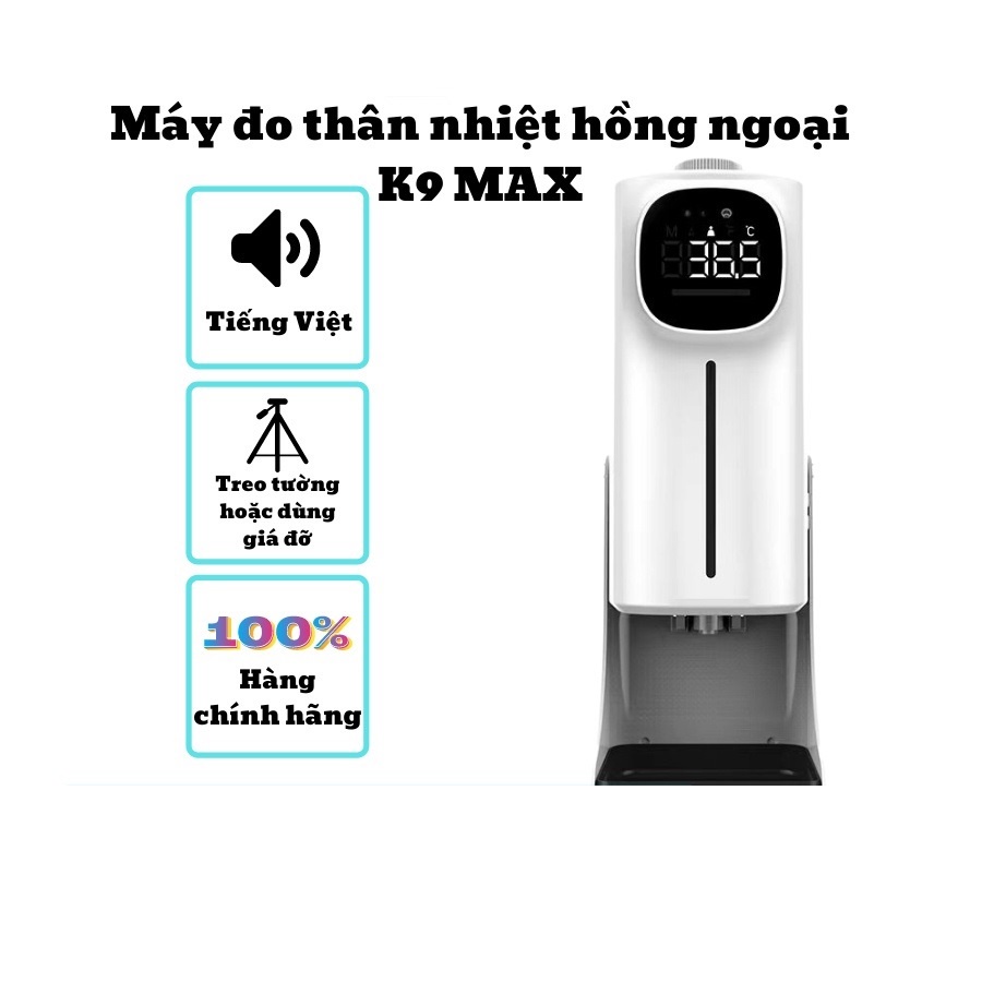 Máy đo thân nhiệt kèm rửa tay sát khuẩn K9 Pro Plus và K9 Max
