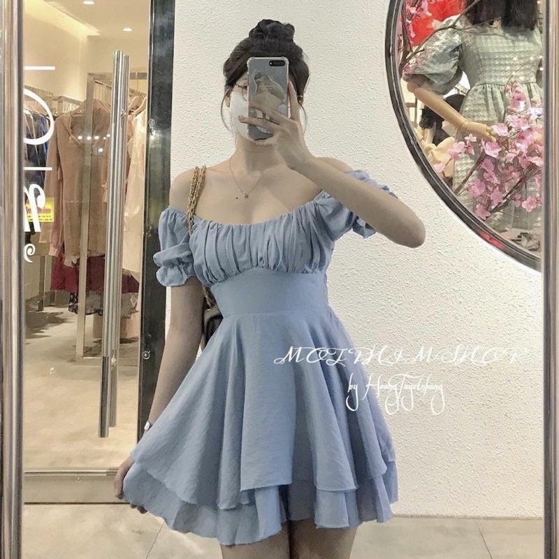 🦋Jumsuit Xếp Li Ngực Thắt Nơ Lưng🦋