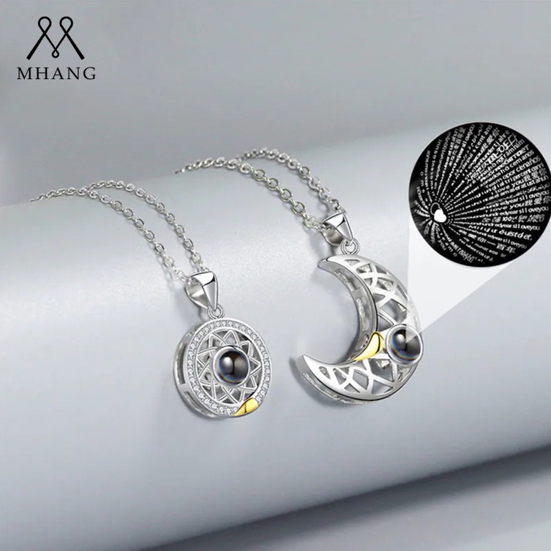 Vòng cổ Mặt Trời Và Mặt Trăng Thời Trang Lãng Mạn Cho Cặp Đôi vòng cổ nữ cá tính cool ngầu