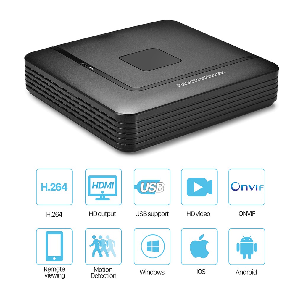 Máy quay phim HAMROL 5MP-N AHD / N DVR 4 8 kênh thiết kế 5 trong 1 thích hợp cho CCTV AHD DVR NVR