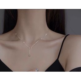 Dây chuyền nữ - dây chuyền tai thỏ nữ bạc ta - Thanh bạc