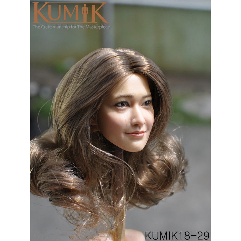 KUMIK 1:6 Scale female curls Head Sculpt KUMIK18-29 Model 12'' Action Figure