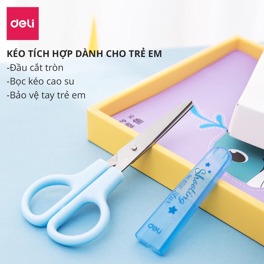 Bộ cắt dán 100 hình con vật ngộ nghĩnh - bách khoa động vật - giúp bé thực hành cắt dán và học tập Deli 74823 - Diệp Lạc