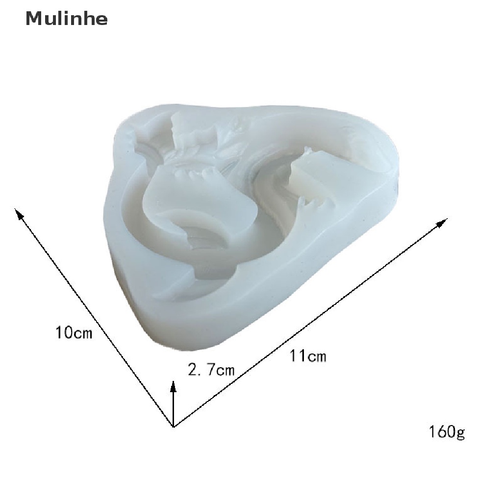 Khuôn Silicone Làm Đất Sét Xi Măng Hình Rồng