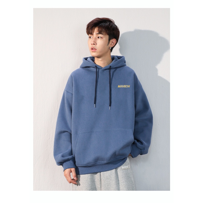 (Hàng Mới)Áo Hoodie Mũ Trùm Đầu Phối 2 Lớp Siêu Dày Dặn Phong Cách MANCH Cá Tính Mạnh Mẽ Nỉ Ngoại Dày Dặn Ấm Áp Mùa Đông