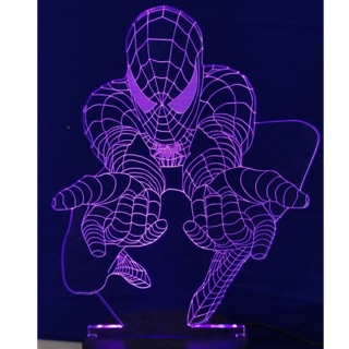 Đèn led 3D người nhện Spider man