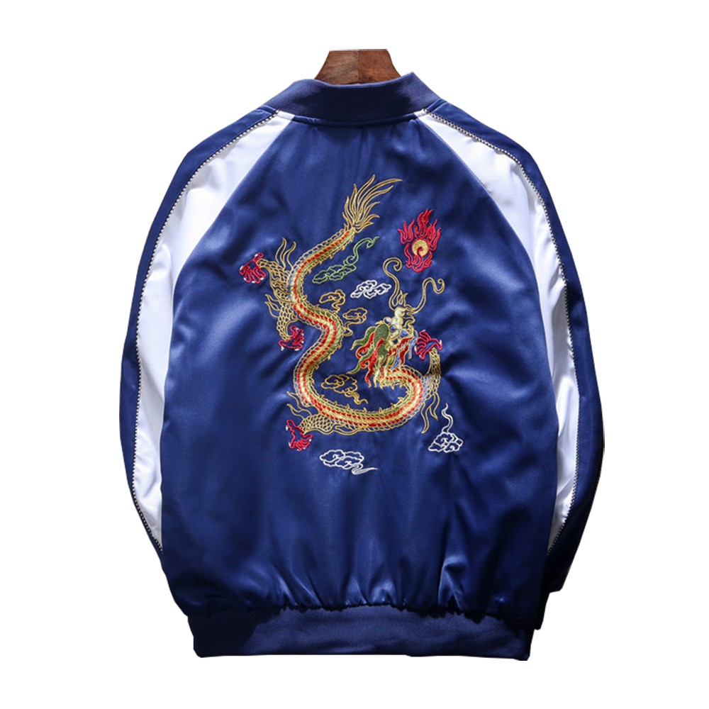 Áo Khoác Nhẹ Nam Nữ Khóa Kéo In Rồng Bay Kiểu Dáng Bomber Trẻ Trung AO KHOAC NAM 9000032