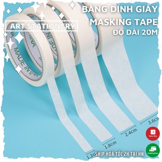 Băng dính giấy Masking Tape - Dài 20m