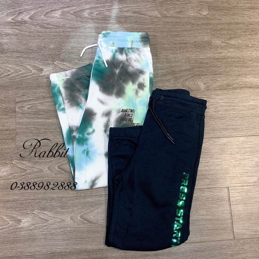 Quần jogger nỉ HM size đại
