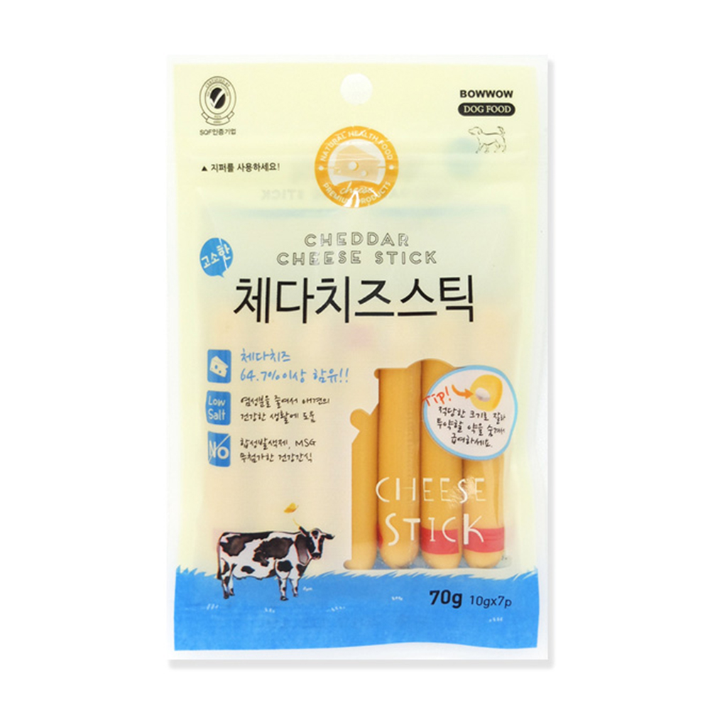 70g XÚC XÍCH PHÔ MAI CHEDDAR Bowwow (MADE IN KOREA)