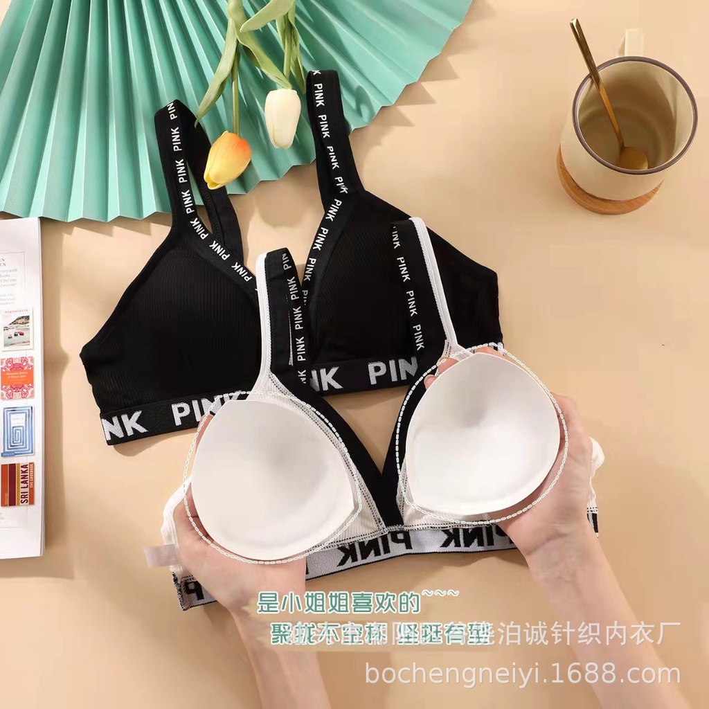 Bộ Đồ Lót Bra Cotton Pink Vanvene Free Size 40-60Kg Kiểu Dáng Thể Thao Áo Mút Rời Quần Lót Cotton Kháng Khuẩn B101 | BigBuy360 - bigbuy360.vn