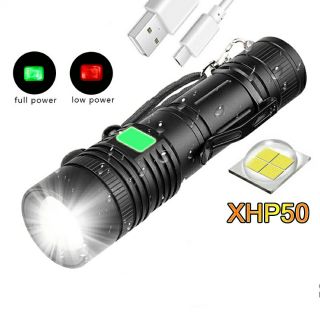 Đèn Pin XHP50 Công Suất lớn - Có chức năng sạc cho điện thoại