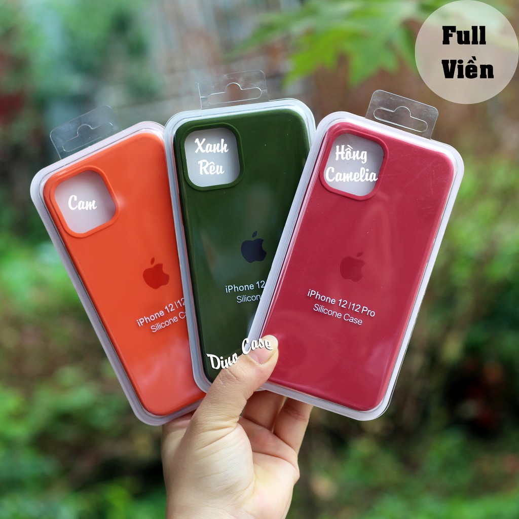 Ốp lưng iphone FULL VIỀN Chống bẩn 20 màu silicon case cho 12 / 12Pro / 12 Promax - Dino Case | BigBuy360 - bigbuy360.vn