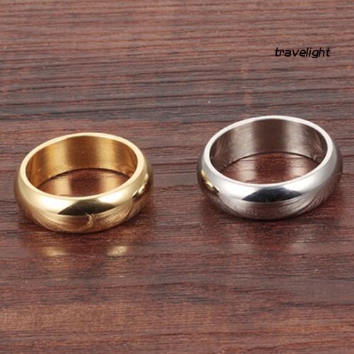 (Travelight) Nhẫn Cưới Bằng Thép Titan Kích Thước 6mm Cỡ 6-10