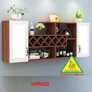 Tủ kệ rượu trang trí treo tường VKRA10- Nội thất lắp ráp Viendong Adv