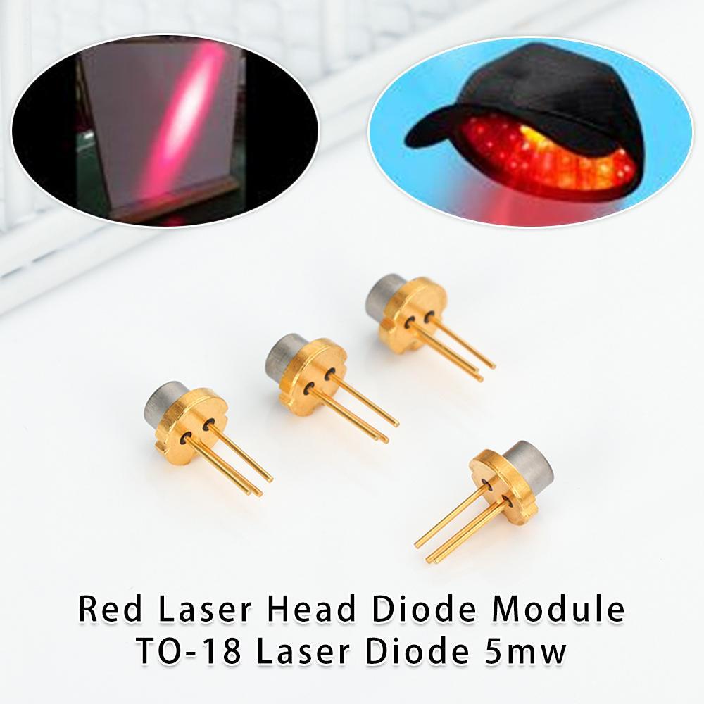 Set 1 / 2 / 5 / 10 Đi Ốt Laser Đầu Đỏ 5MW 650nm 2.2V DIY TO-18
