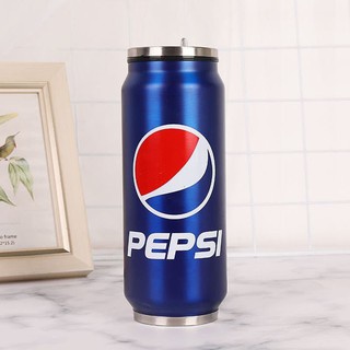 Bình giữ nhiệt hình lon coca Inox 304 có ống hút tiện lợi thuận tiện new 2021