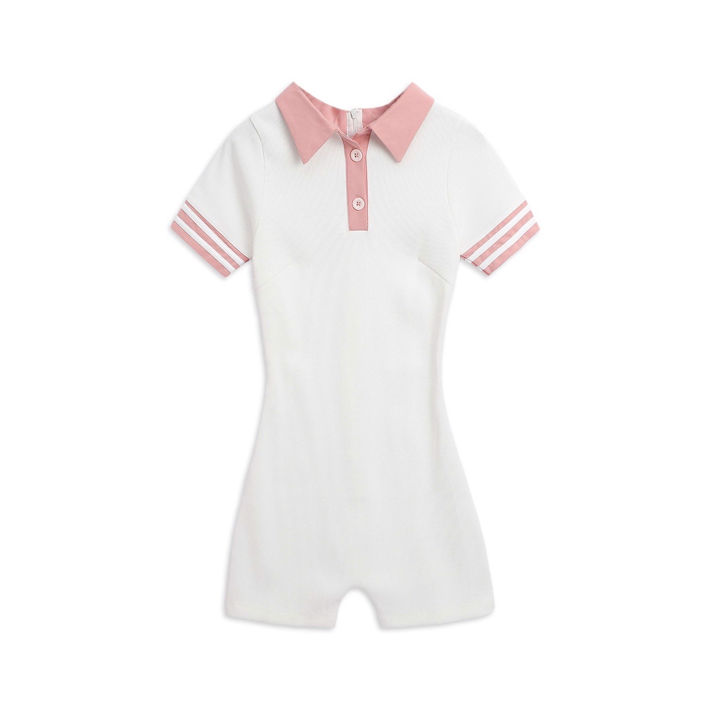 Jumpsuit Nữ Polo Phối Sọc ,Chất Liệu Cotton Co Dãn Thoải Mái,Năng Động, WJ000005 SOMEHOW