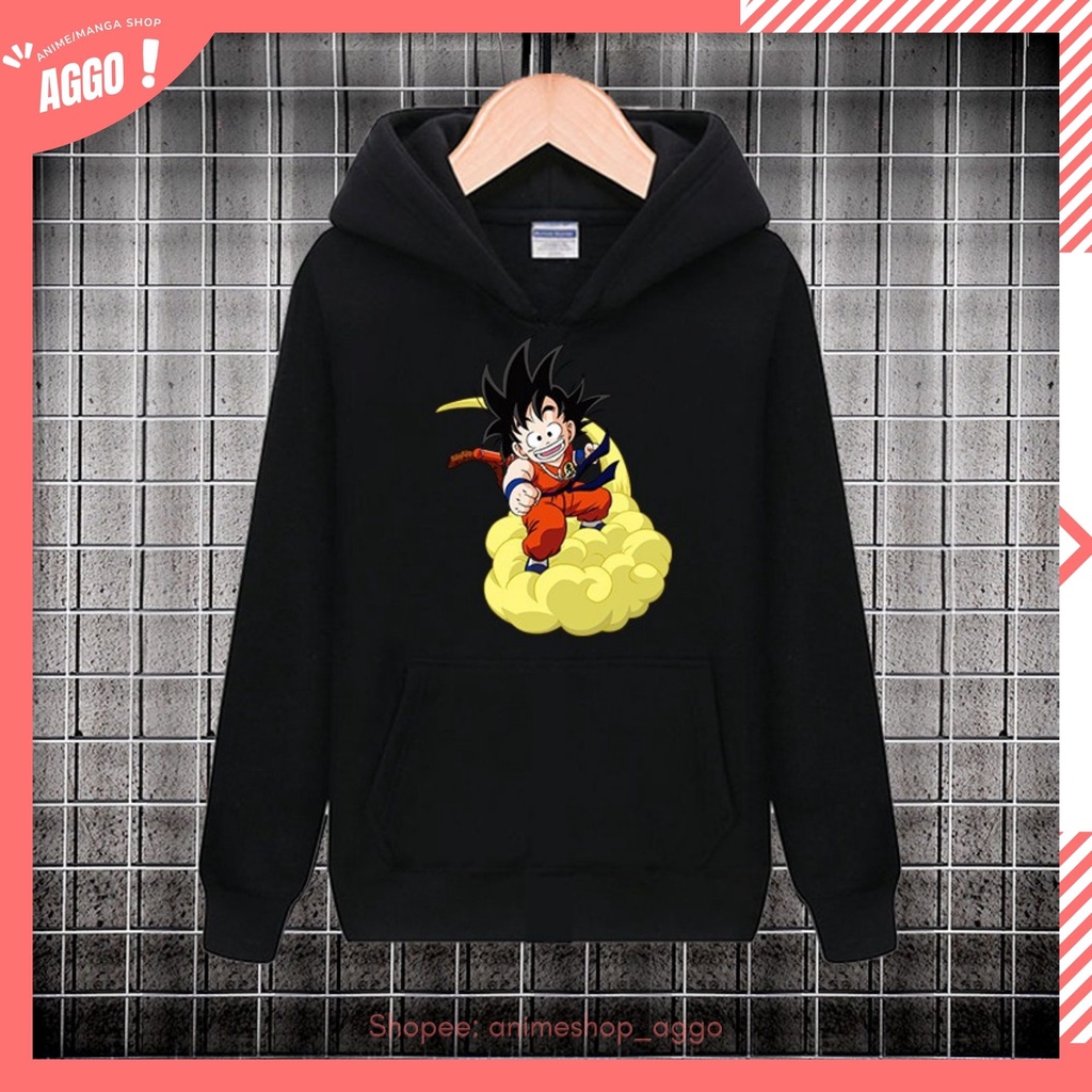 Áo Hoodie Đen Anime Dragon Ball - Hoạt Hình 7 Viên Ngọc Rồng