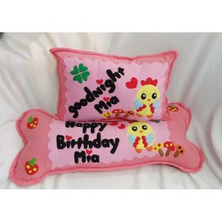 Cặp gối nằm và ôm handmade gà con