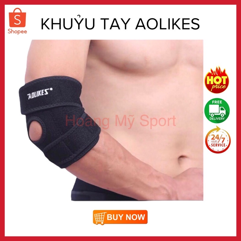 Bó khuỷu tay Aolikes AL7946 nhập khẩu - Lò xo trợ lực khớp tay