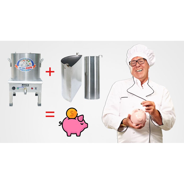 Hộc trụng tròn nồi nấu phở NEWSUN