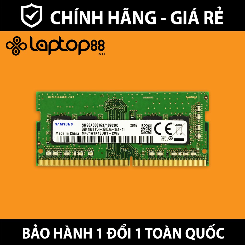 RAM Laptop PC4 Samsung Bus 3200Mhz - Bảo hành 36 tháng 1 đổi 1