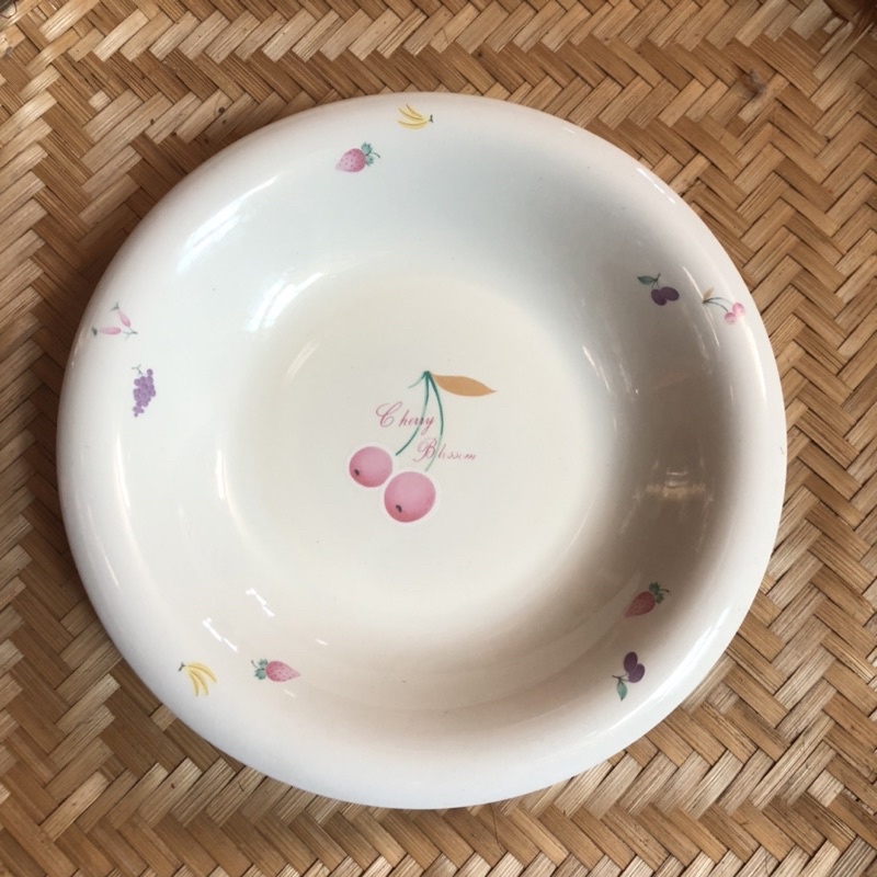 Đĩa gốm sứ Nhật, đĩa sâu lòng 23cm nhiều mẫu