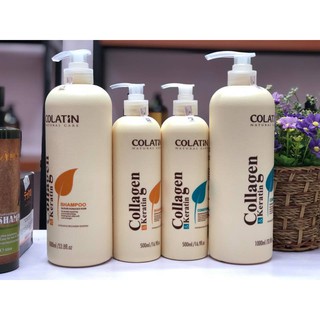 [FreeShip – Chính Hãng] Bộ Dầu Gội Xả Colatin 1000ml phục hồi, chống rụng từ dưỡng chất Tơ Tằm.