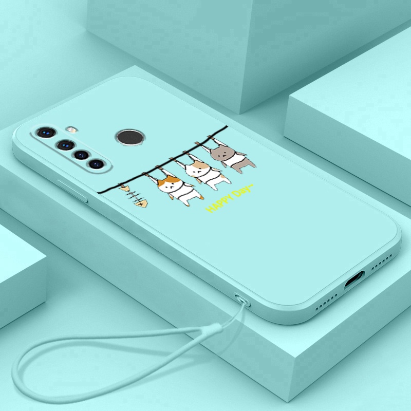 Ốp lưng realme 5 realme c3 realme 5i realme 6i realme 5 pro Ốp Điện Thoại Silicone Mềm In Hình Mèo LSMM01 Cho realme 5 realme c3 realme 5i realme 6i realme 5 pro viền vuông cute