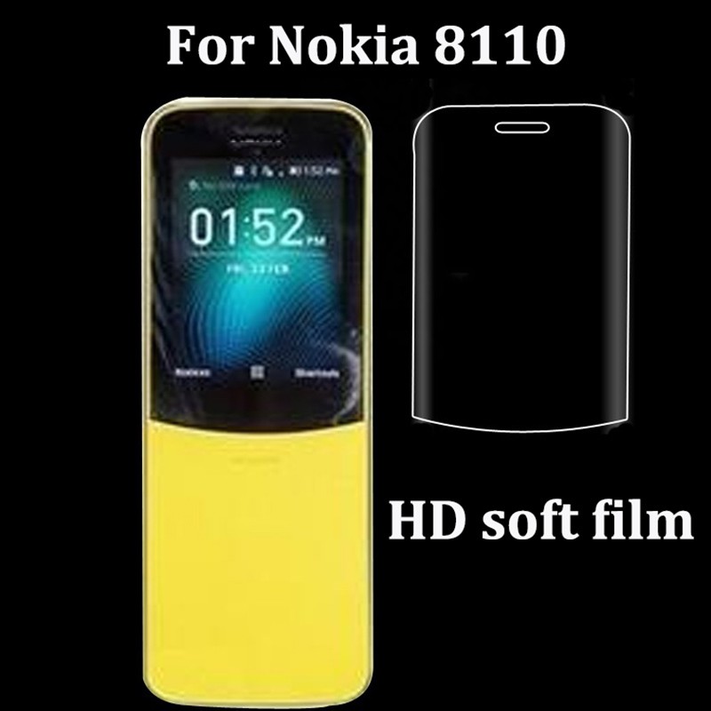 Ốp Điện Thoại Silicon Mềm + Miếng Dán Màn Hình Hd Cho Nokia 8110 Ta-1059