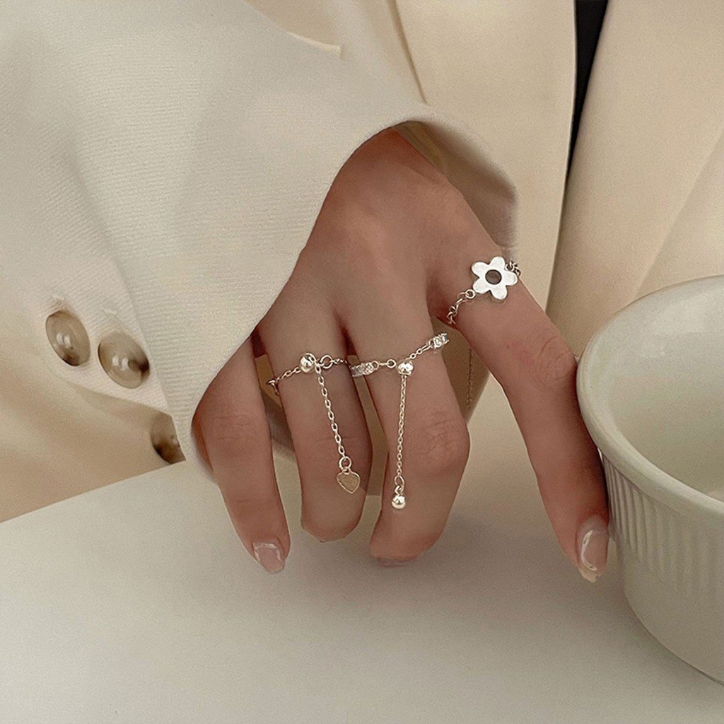 Nhẫn thời trang thiết kế tối giản có thể điều chỉnh