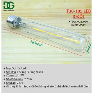 [LOẠI 1] Bóng đèn Edison Led chia đốt