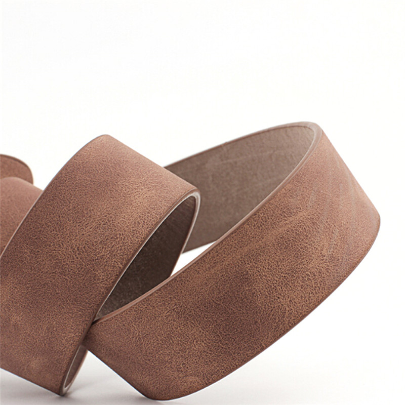 Dây thắt lưng da lộn khóa cài kim loại tròn phong cách vintage thời trang dành cho nữ