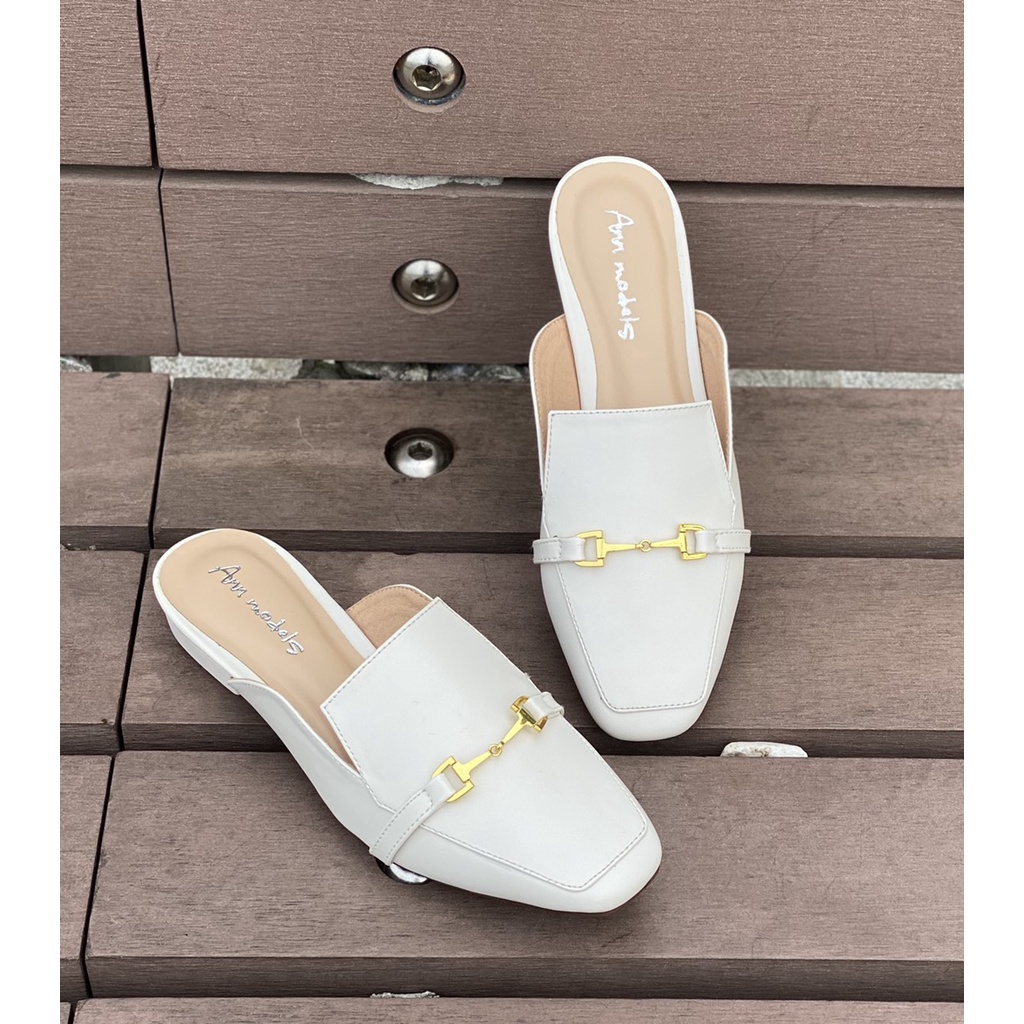 Giày Sục mũi vuông Annmodels 2 phân kiểu dáng thời trang _A028SUC