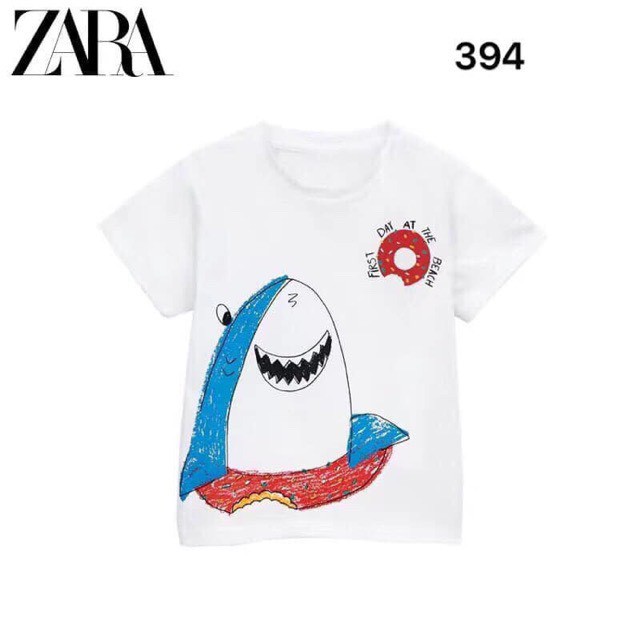 [HÀNG XUẤT DƯ] Áo thun Zara baby cá mập baby shark cho bé từ 10-20kg