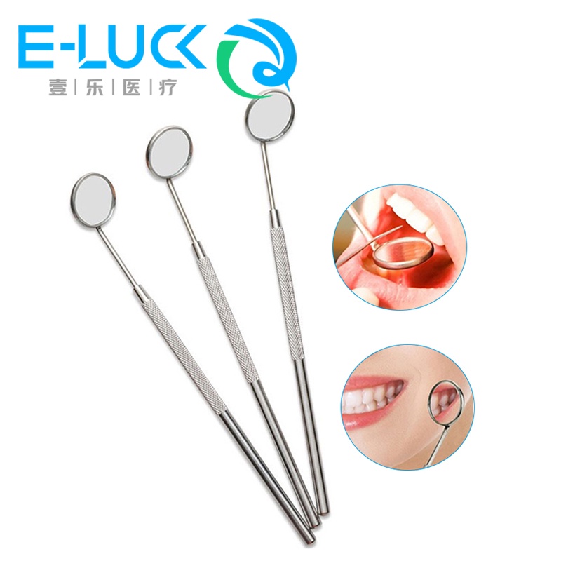 Bộ 3 Gương Nha Khoa Cán Dài Bằng Thép Không Gỉ