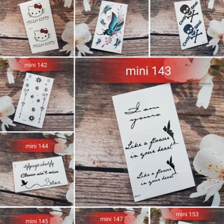 Hình xăm dán chữ siêu phẩm hít hót