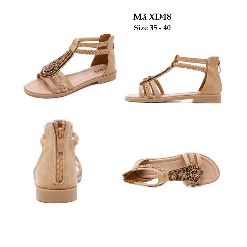 Sandal bé gái 10 tuổi trở lên XD48 siêu sang