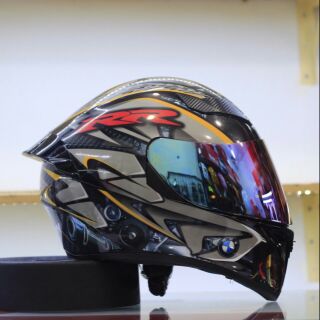 MŨ FULLFACE ROC M138 1 KÍNH LÊN TEM BMW XÁM