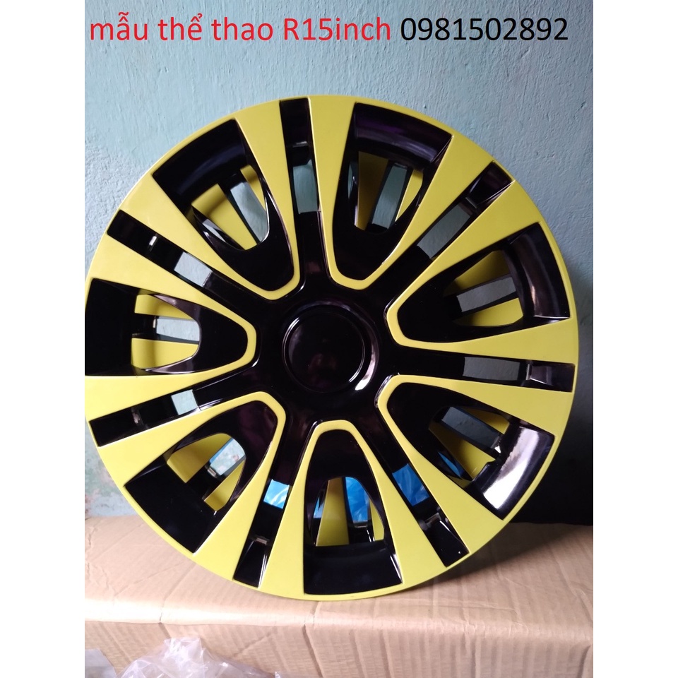 Bộ 4 mâm ốp lazang R 13 - 14 - 15 nich  thể thao