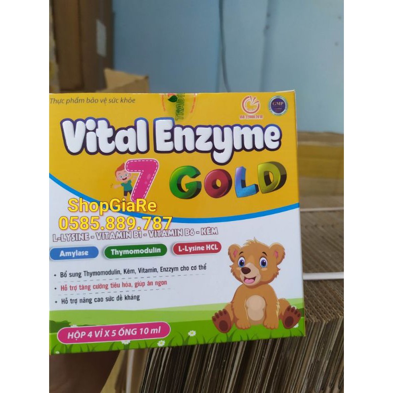 Vital Enzyme 7 gold giúp bé ăn ngon ngủ tốt, tăng cường sức đề kháng bé thông minh, hỗ trợ bé kén ăn