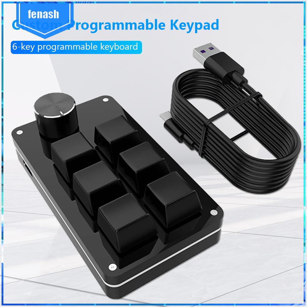 ✪Bàn Phím Cơ 6 Phím + 1 Núm Điều Khiển Lập Trình