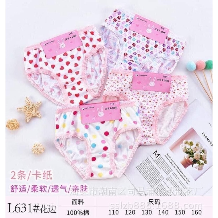 Set 12 quần chip dành cho bé gái