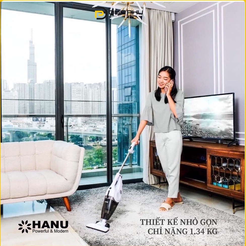 Máy Hút Bụi Cầm Tay 2 In 1 Hanu HNV 600s Công Nghệ Hàn Quốc - Máy Hút Bụi Vệ Sinh Thông Minh
