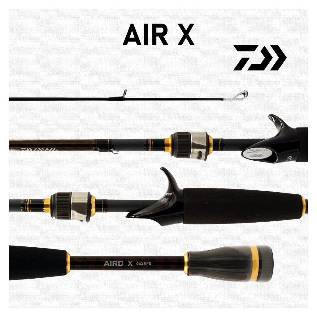 CẦN CÂU LURE MÁY NGANG DAIWA AIR X